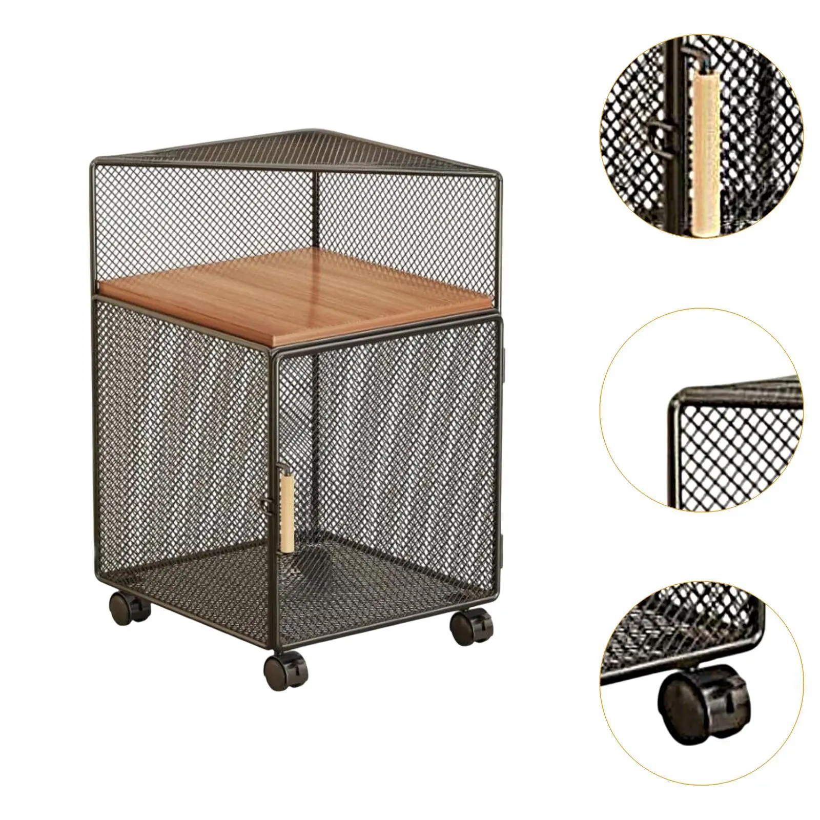 Rolling File Cart File Folders Organizer Multifunction Mobile Bookshelf under Desk File Organizer Cart for Bedroom Kitchen