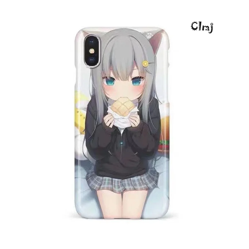 Clmj Cute Anime Girl Phone Case For iPhone 11 Pro 13 12 Mini 14 15 Plus XR X XS Max 7 8 Se 2020 Silicone Phone Cover iPhone Case