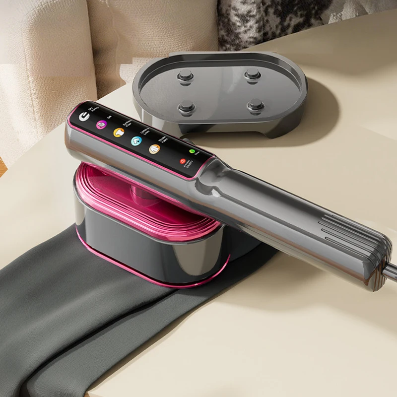 110V-220V 휴대용 스팀 다리미 접이식 의류 스티머 1200W 파워 휴대용 5단계 스팀 터치 스크린 회전식 전기 다리미