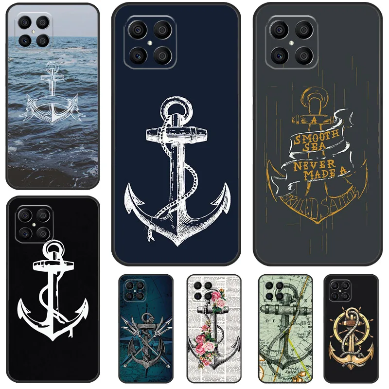 Anchor Sea Beach Case For Honor X6a X9a X9b X8a X7a X7 X8 X9 8X 9X Honor 90 Lite 70 50 Magic 5 6 Pro Cover