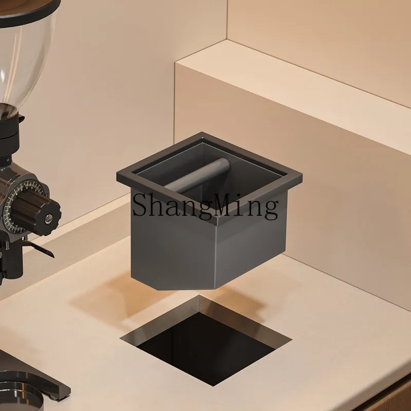 DSA embedded coffee powder residue bucket, bar counter knocking residue bucket, coffee handle knocking box receiving residue