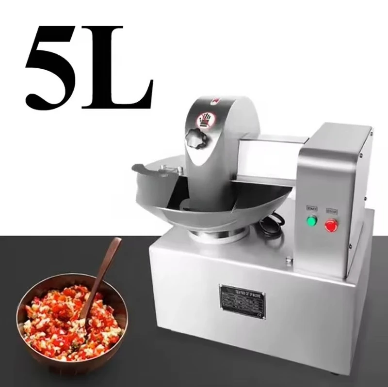 5L bowl chopper/vegetable meat vacuum chopper mixer