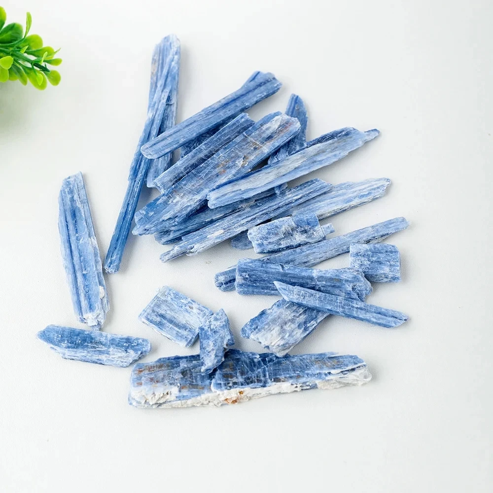 Natural Kyanite Strip Crystal Natural Kyanite Rough Gem Stone Mineral Specimen Witchcraft Reiki Healing Home Decoration DIY Rock