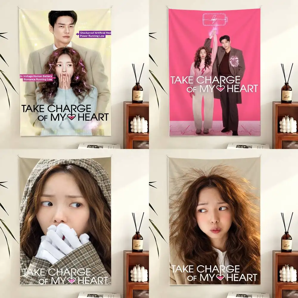 Kdrama T-Take Charge of My Heart Flag Digital Printing Banner for Garage Wall Out Door Decoration Tapestry
