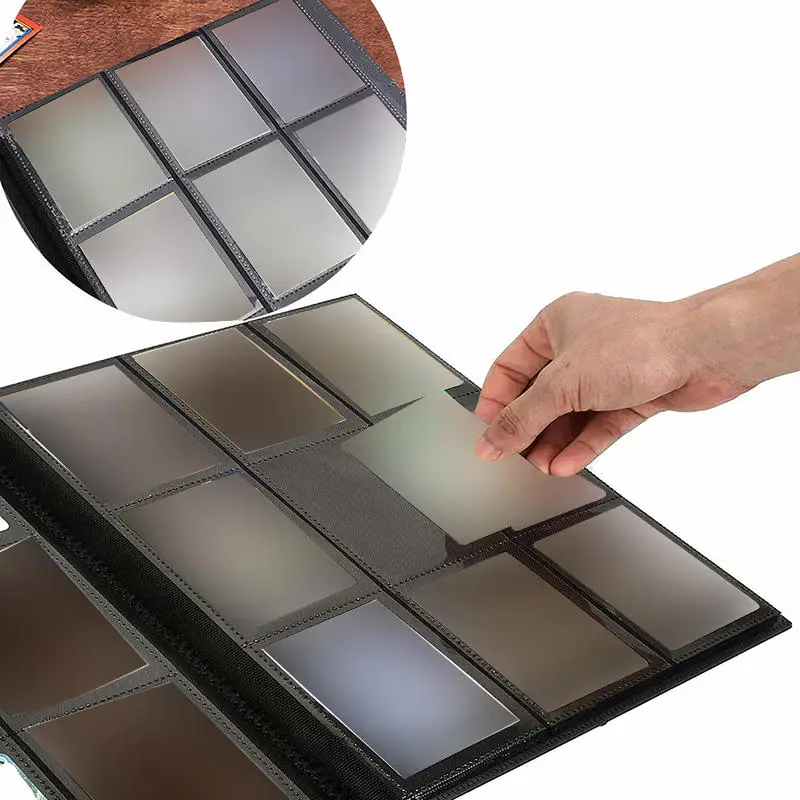 

4/9/12 сеток, вместительный карманный держатель для карточек, переплеты, альбомы для игровых карточек, держатель для книг, большой емкости, переплет для карт, блокнот