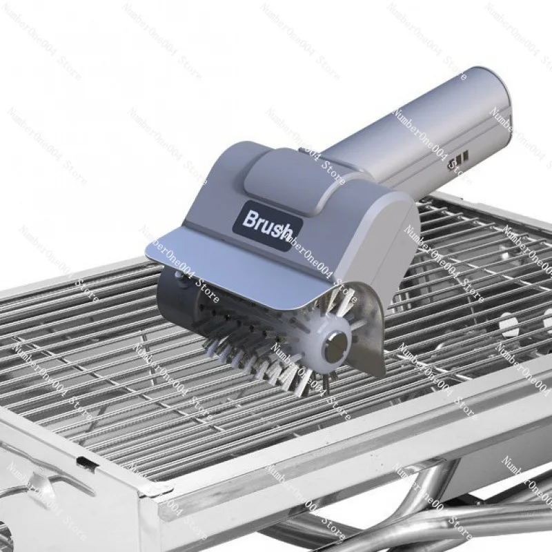 Electric BBQ Grill Brush Stainless Steel Roller Brush for Grease Cleaning