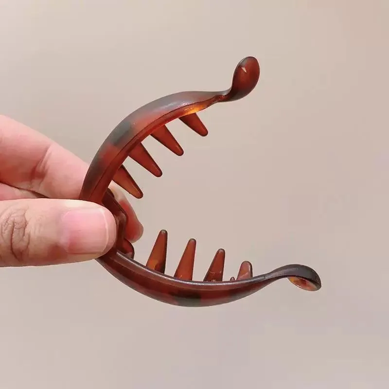4 pcs Banana Clips, Small Size, Vertical Clips for Women, Elegant High Ponytail Hairpins, Twist Clips, Simple Hair Accessories image 3