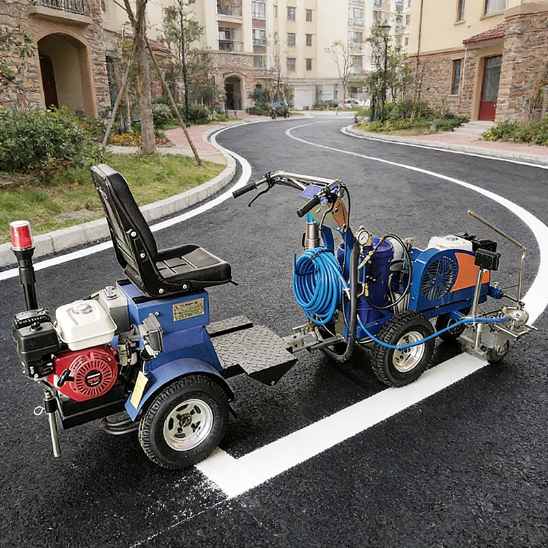 Customized Small Road Line Marking Machine Hand Push Cold Paint Sprayer for Residential Courtyard Parking Space Line Marking