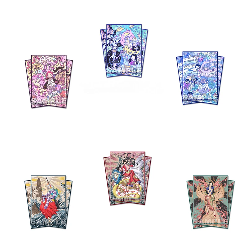 60Pcs/Set 67*92mm Anime Anime One Piece Game OPCG Kawaii Navy Four Emperors Hancock Nanmi Robin Hobbies Collectibles Gift Toys