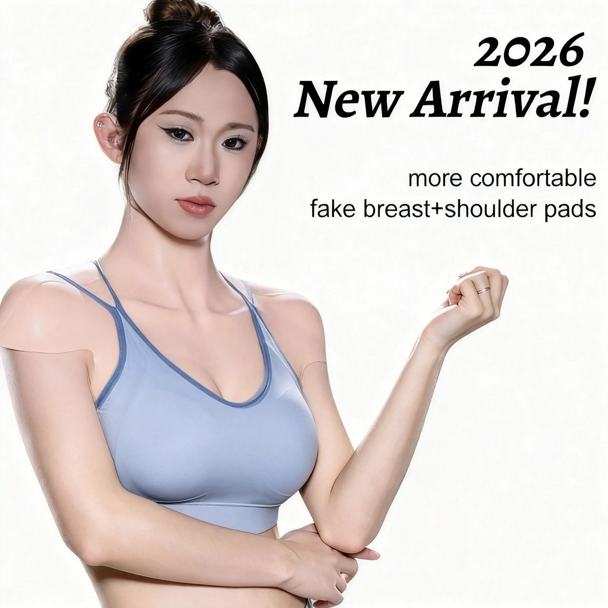 Silicone Breast Forms with Built-in Shoulder PadsRealistic Vein Texture for MTF Transgender Crossdresser Cosplay (B/C/D/E/G)