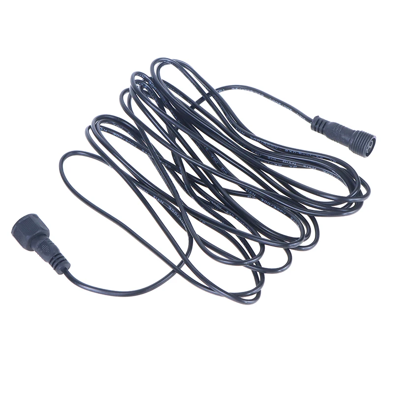 New 5 Meter Extension Cable For Solar Spotlight Waterproof Cable 2 Pin Male To Female Connector Floodlight Universal 5M Cable