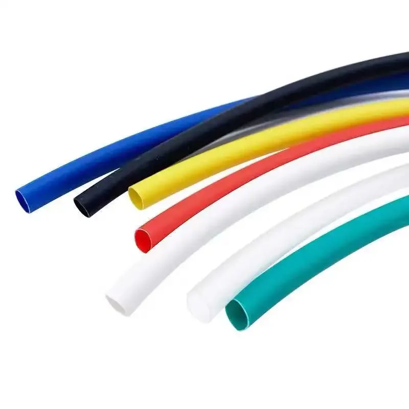 2: 1 color 1mm 2mm 3mm 5mm 6mm 8mm diameter shrink tube hot shrink tube winding line for DIY connector data line maintenance 1M