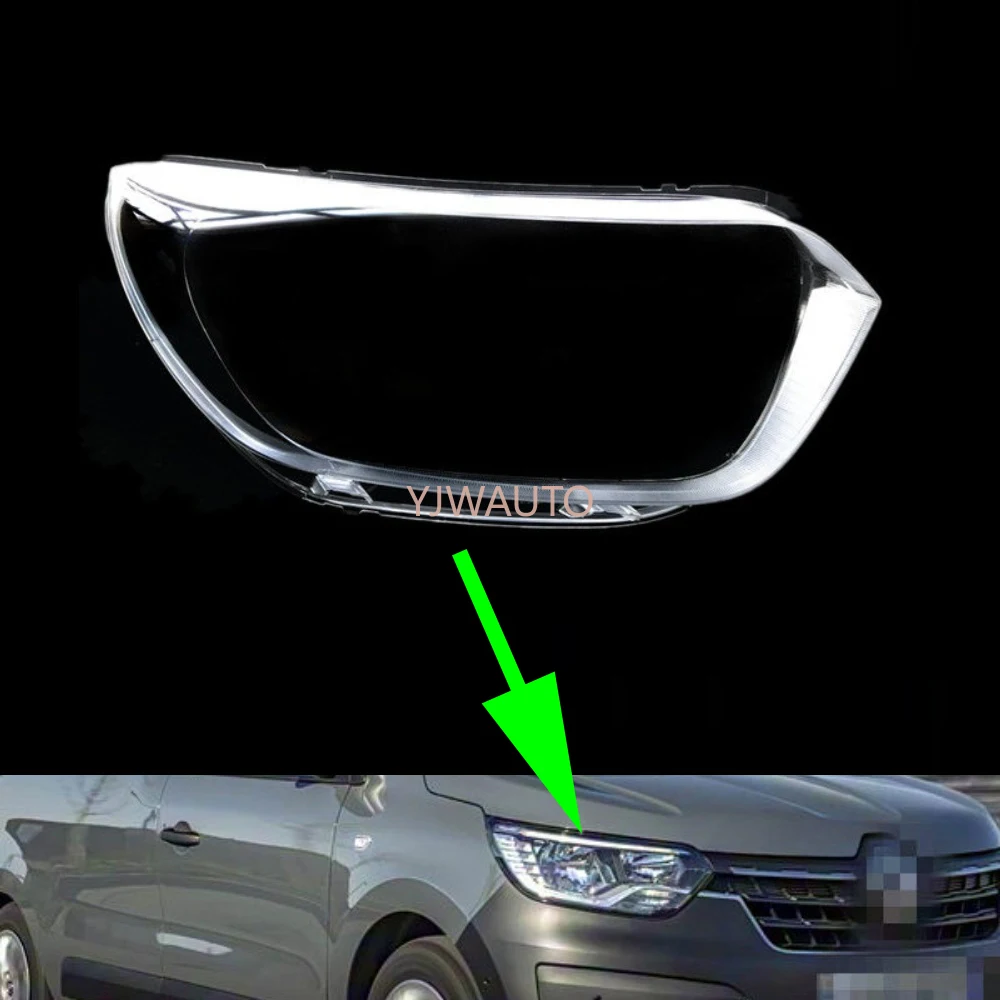 Cubierta de Faro para Renault Express 2022 2023 2024, Reemplazo de Cristal de Lente de Faro Delantero, Carcasa de Lámpara Frontal para Automóvil