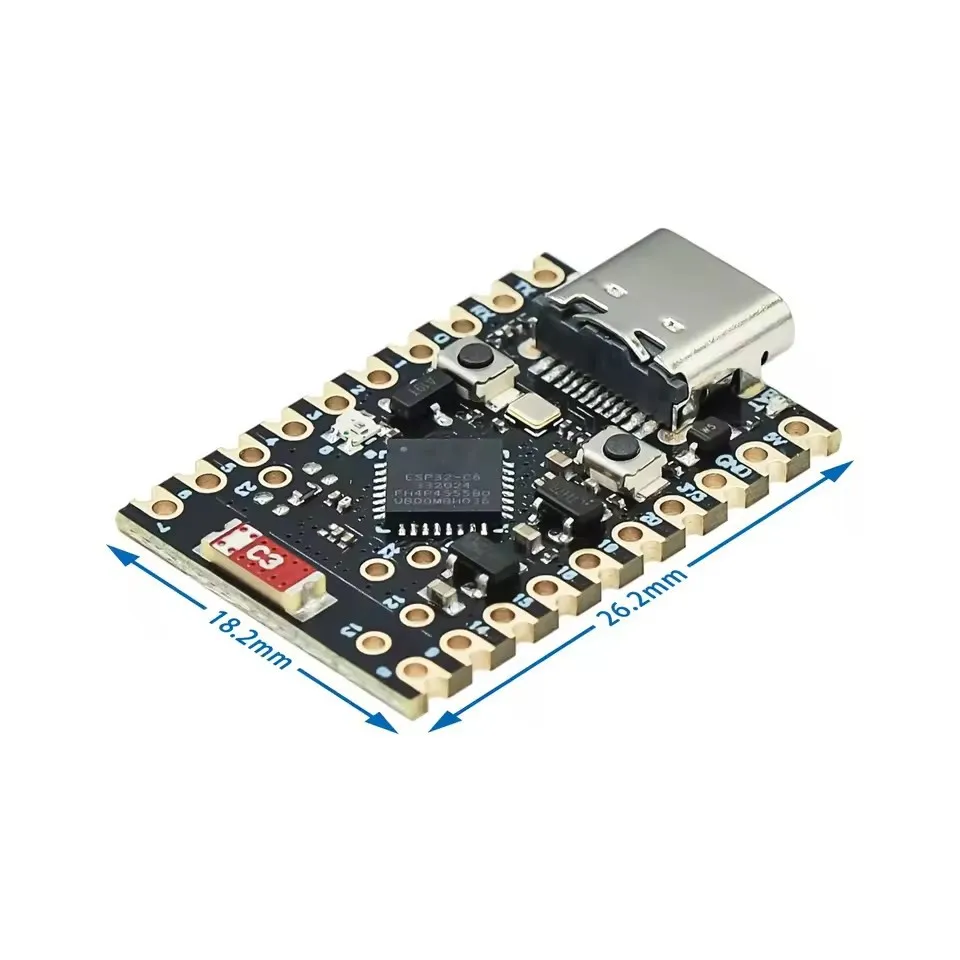 ESP32 C6 SuperMini Development Board Microcontroller Programming Learning Core Board for IoT Smart Home Project