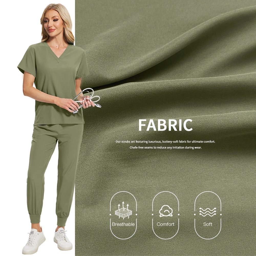 Medicos Uniformes 애완 동물 클리닉 간호사 작업복 의료 스크럽 유니폼 여성 치과 의사 의료 간호사 유니폼 수술 의상