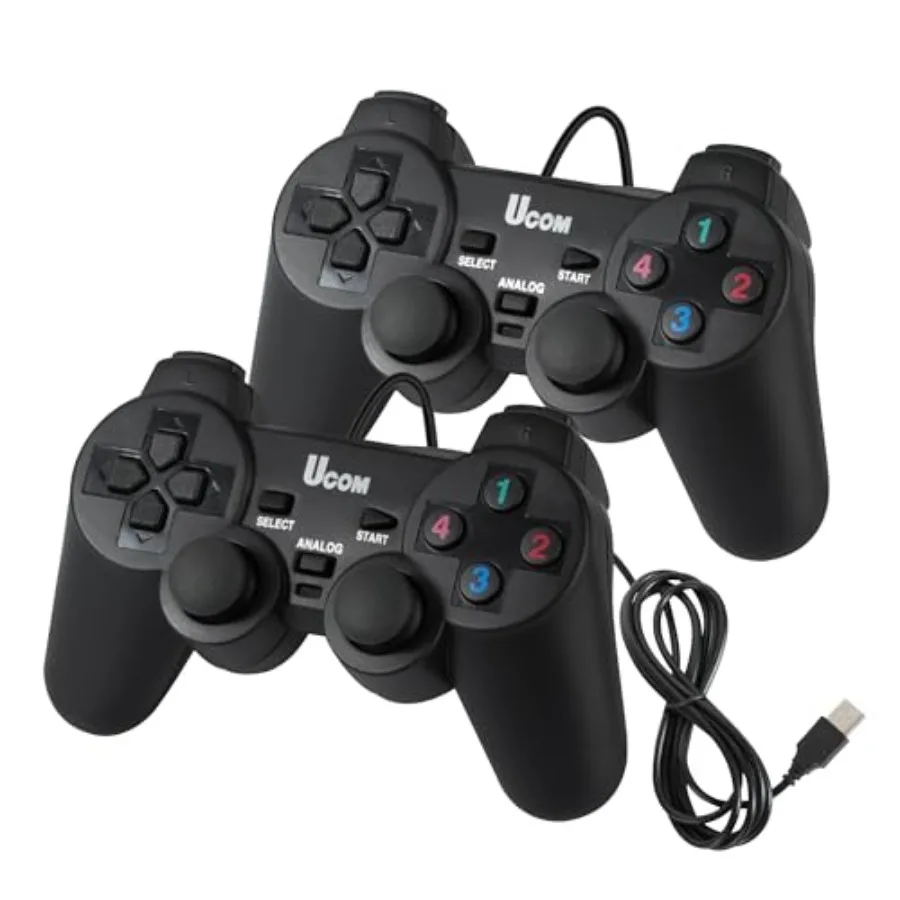 

Umierke Wired USB Game Controller for Windows PC/Raspberry Pi Dual Vibration Gaming Joystick Gamepad for Laptop Desktop Windows