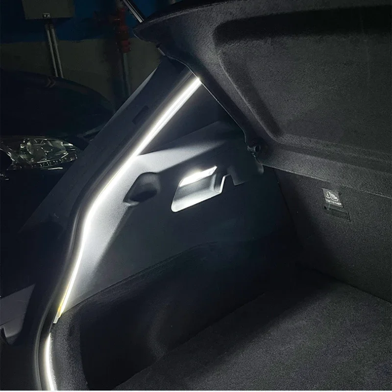 For Volkswagen ID3 Trunk Reading Light Modification Replaces LED Double-tip White Light Rear Trunk Lighting Bulb Accessories