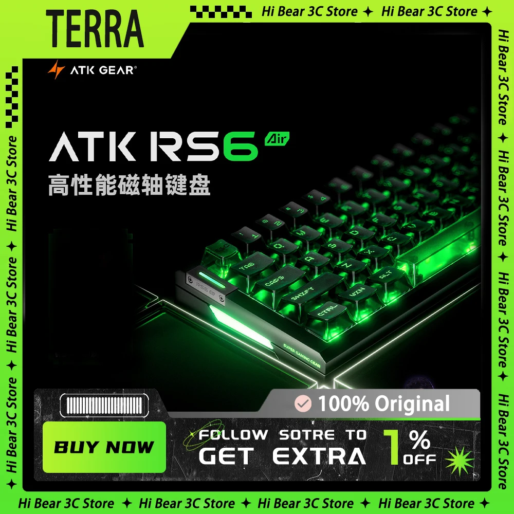 ATK RS6 Air Magnetic Wired Gaming Keyboard 68 Keys