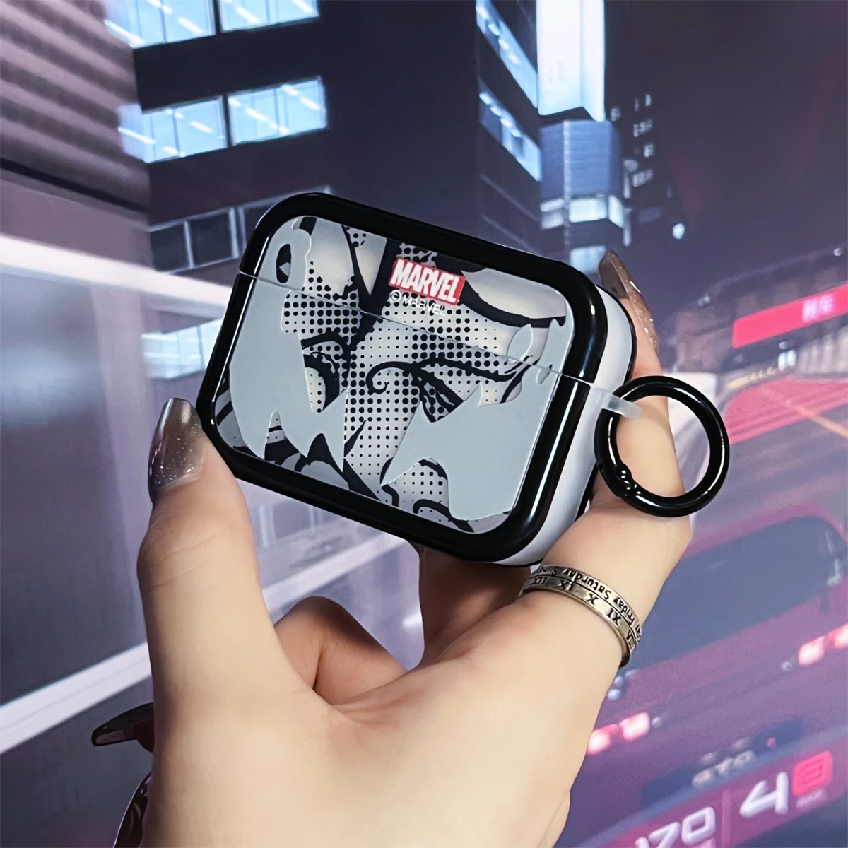 Marvel Hero Spider For Air pod Case Man Black and White Earphone Cover for AirPods 2 3 Pro 2nd Generation Case Gift for Friends