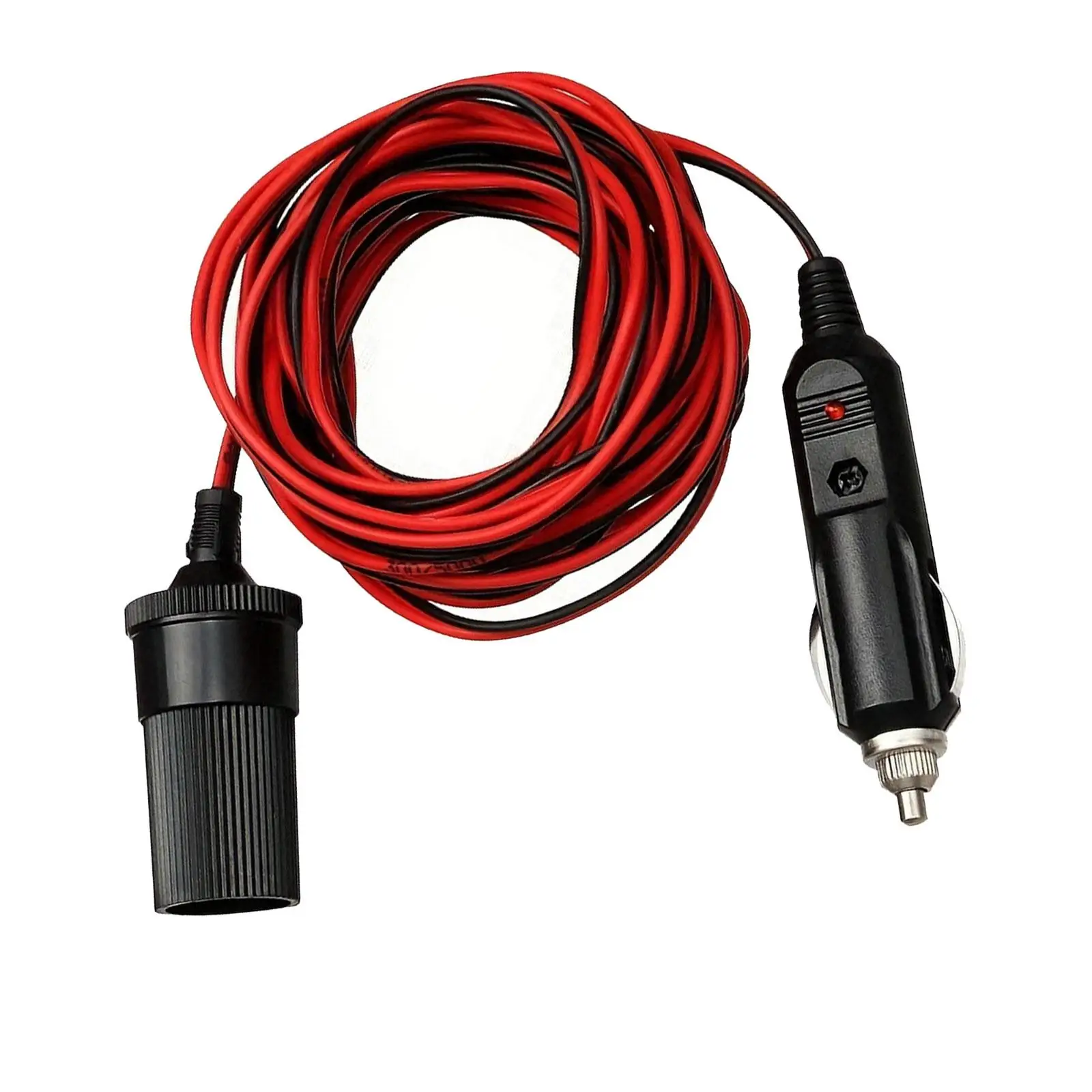 

Car Cigarette Lighter Plug Extension Cable 5 Meters Line Length Durable Replace
