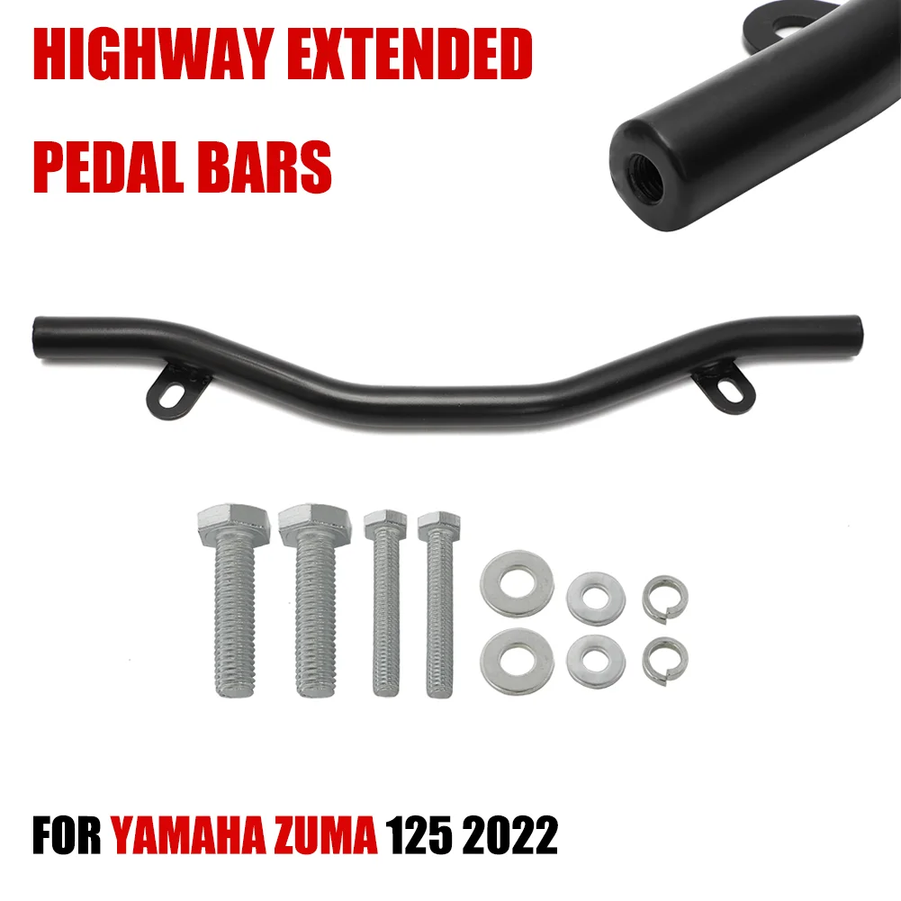 

For Yamaha Zuma 125 2022 Models Highway Bars BWS 125 Pedal Extended Footrest Bar