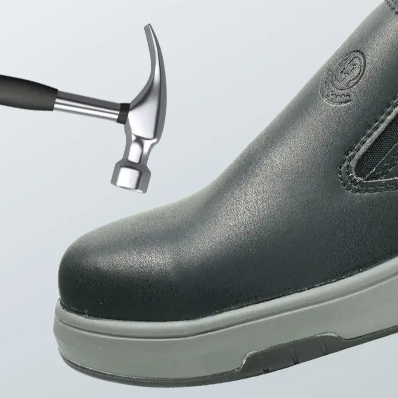 DurableMen's Steel Baotou Anti-smash,anti-puncture Black ,white Four-season Comfortable, Breathable And Lightweight Safety Work