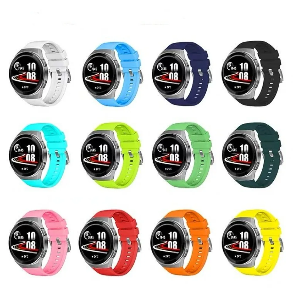 Pulseiras de silicone para Huawei Watch, Pulseira Sport, Pulseira para Huawei Watch GT 2e, Acessórios de cinta substituíveis, 46mm