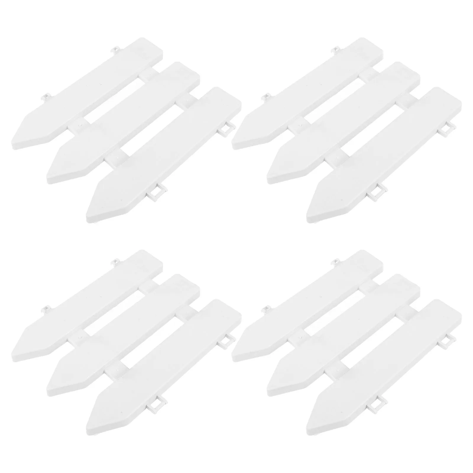 

4 Pcs Gardening Fence Small Decorative Fences Scalable Landscape Border Edging Pvc Outdoor Fence Tree Flower Bed