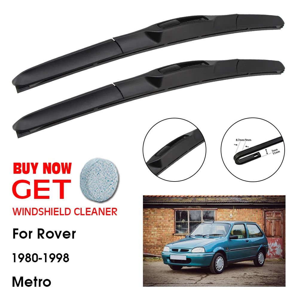 

Car Wiper Blade For Rover Metro 18"+18" 1980-1998 Front Window Washer Windscreen Windshield Wipers Blades Accessories