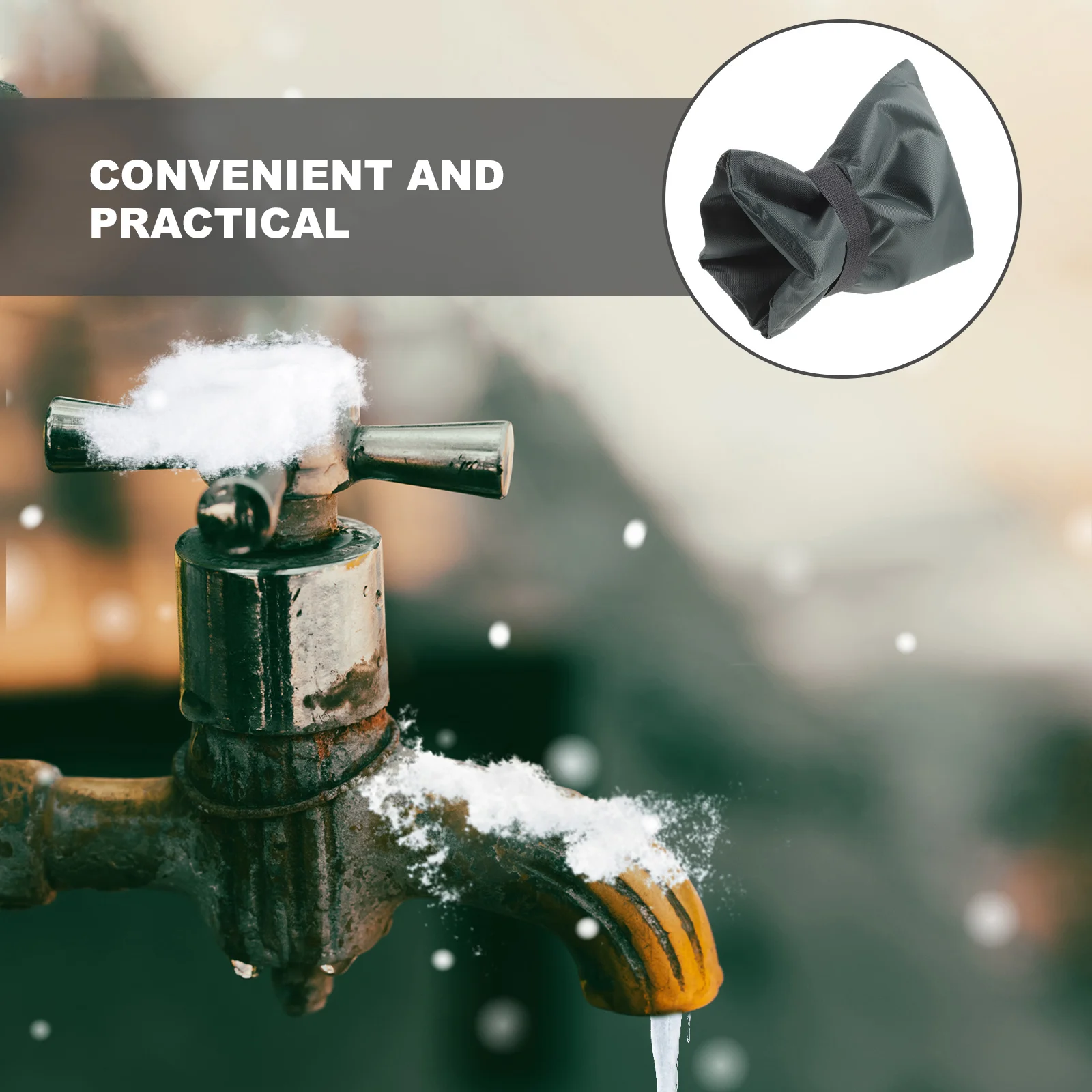 

Waterproof Outdoor Faucet Protector Cover Winter Faucet Freeze Proof Anti Frost Tap Cover Tap Protector for Outdoor