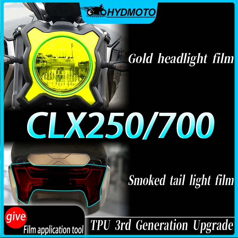 For CFMOTO 250CLX 700CL-X Headlight Film Instrument Film Transparent Protection Film Sticker Modification