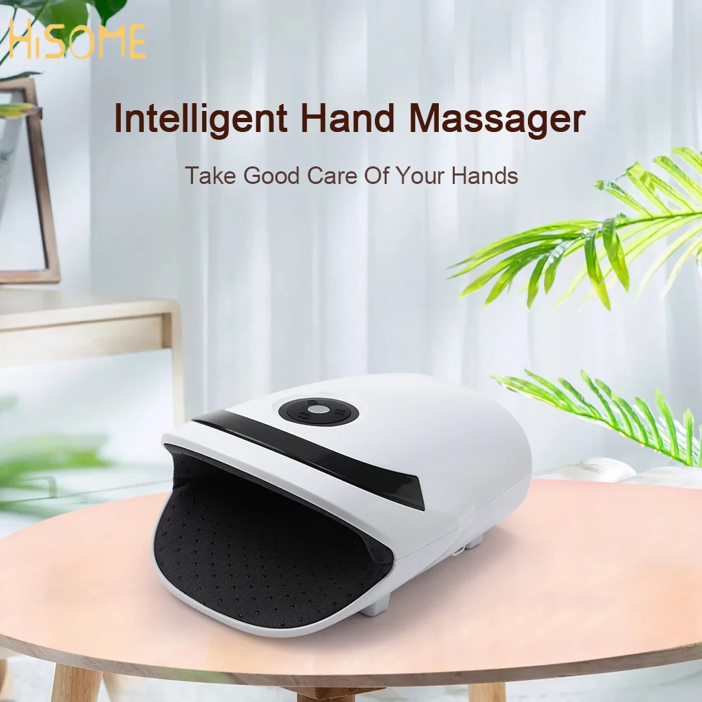 เครื่องนวดมือไฟฟ้า 5 ระดับความร้อน การสั่นสะเทือน การนวดแบบนวดคลึง ช่วยกระตุ้นการไหลเวียนโลหิตที่นิ้วมือ ผ่อนคลายมือ บรรเทาอาการปวดข้อมือ