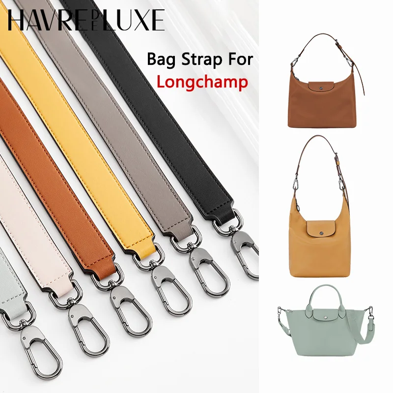 Adjustable purse strap for longchamp hobo xtra cowhide leather bag crossbody replacement strap bag accessories