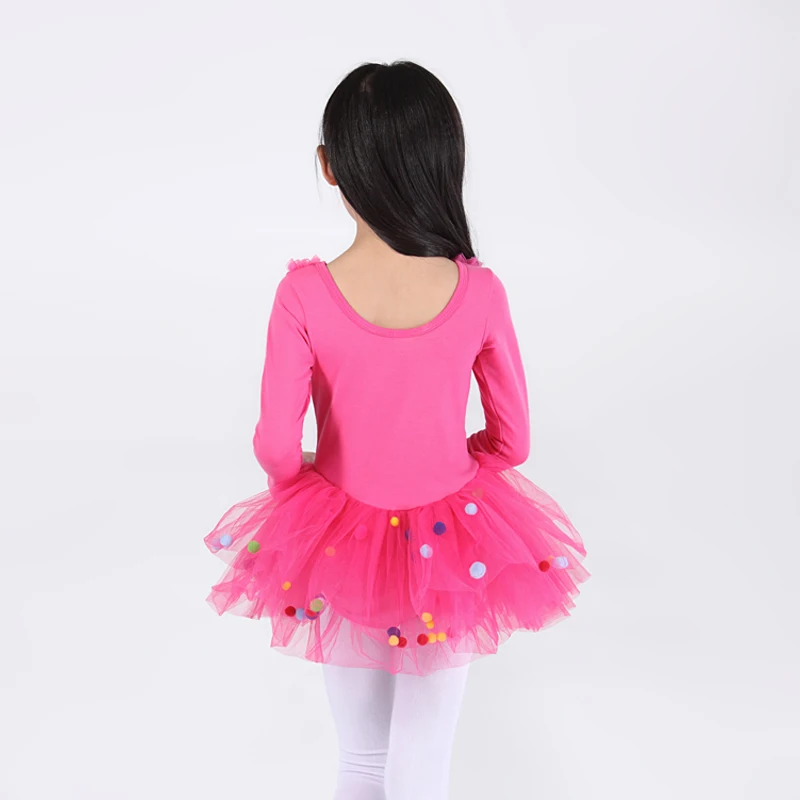 Vestido de Ballet para niñas, vestido de Ballet de manga larga, falda de entrenamiento para niñas, trajes de baile, traje de danza contemporánea