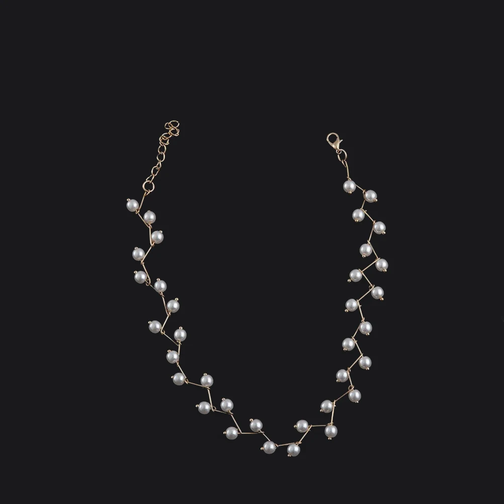 

Pearl Necklace Women Fake Pearl Choker Simple Design Everyday Wear Comfortable Beautiful White Color Pure Jewelry Gift