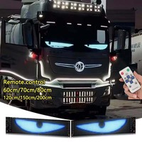 Truck Devil Eye RGB LED Sign Car Eyes Animation LED Matrix Pixel Panel DIY Programmable Remote Control Flexible Display Light
