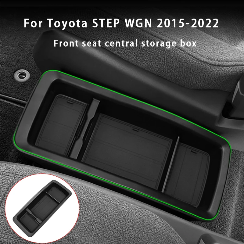 

For Toyota STEP WGN 2015-2022 Front Seat Central Storage Box ABS Car Seat Center Tray Storage Box Interior Accessories