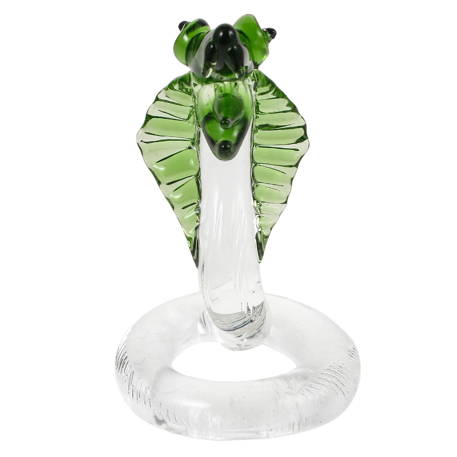 Crystal Snake Glass Figurine Indoor Plant Model Figurines Crafts Decor Office Rack Shelf