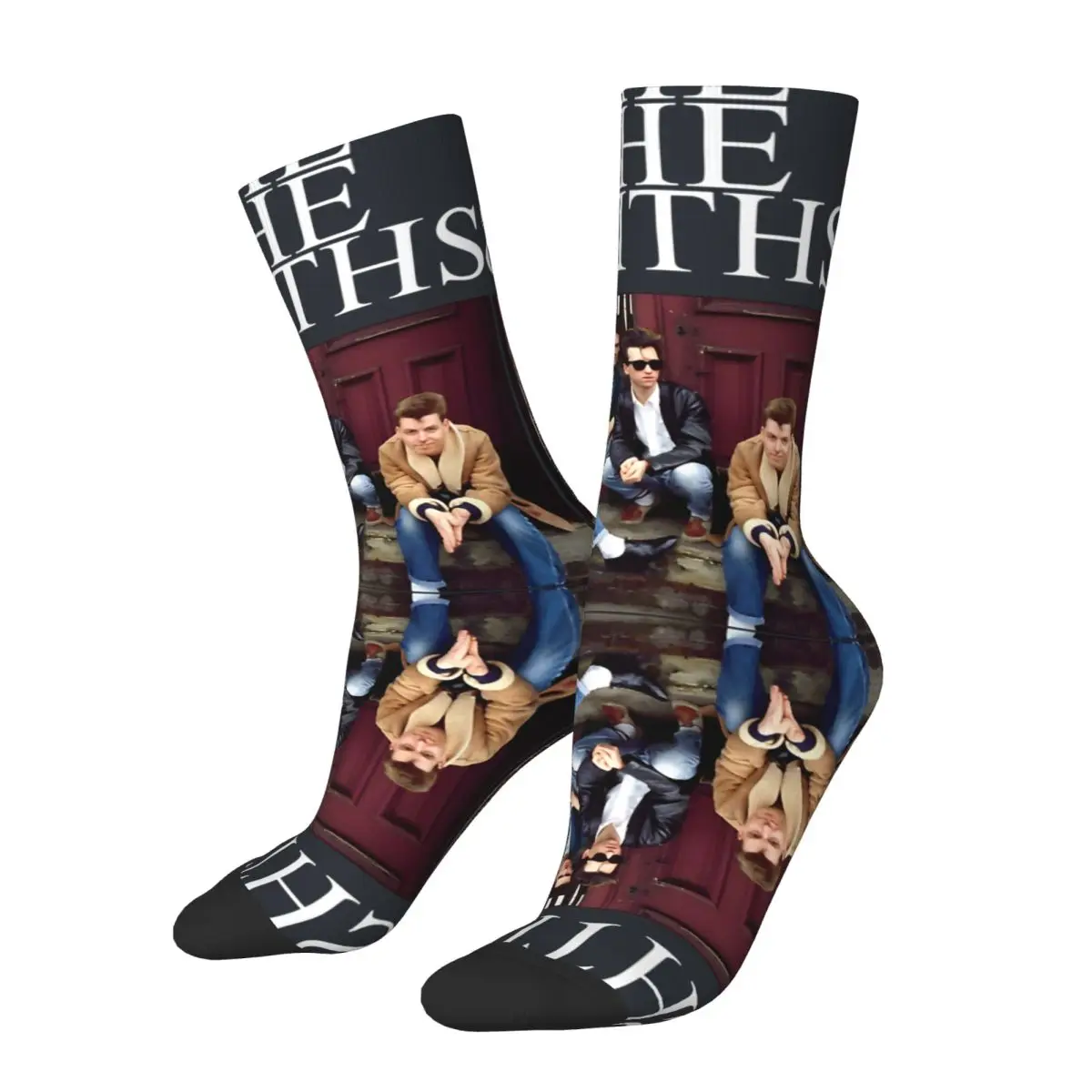 Funny Happy Band Men's Socks Retro Harajuku The Smiths Hip Hop Novelty Pattern Crew Crazy Sock Gift Printed official-website