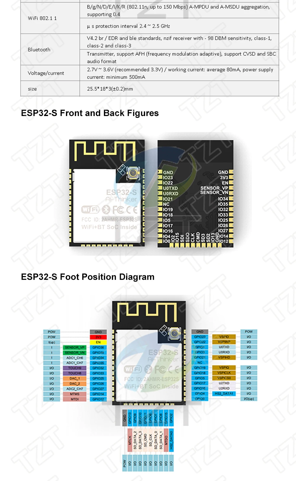 ESP8266 ESP-01 ESP-01S ESP-07 ESP-12E ESP-12F ESP-32 ESP-32S Serielles WLAN-Modul Drahtloser Transceiver 2,4G für Arduino – Detail 21