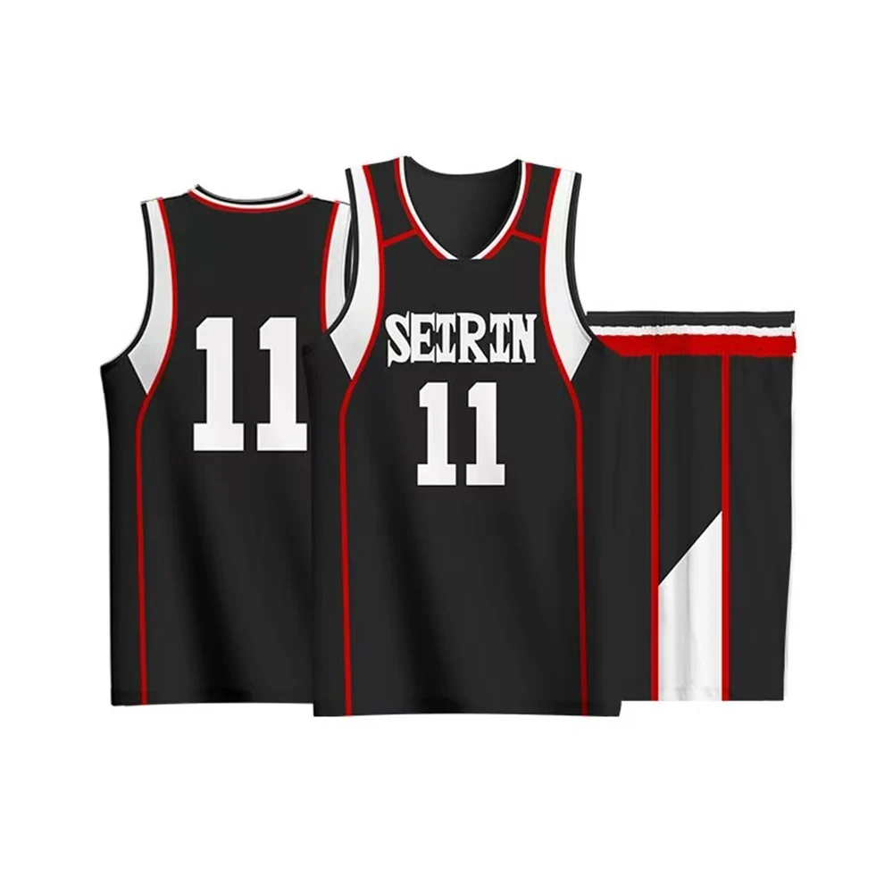 Kuroko Tetsuya تأثيري أنيمي Kuroko لا سلة تأثيري حلي شعر مستعار Kagami Taiga جيرسي سيرين كرة السلة 10 11 جيرسي ملابس رياضية