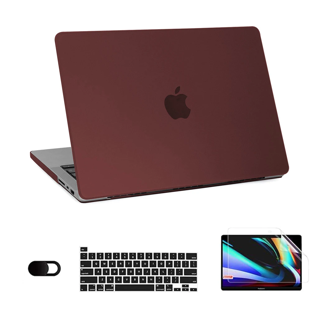 2025 Nieuwe Ultra Dunne Hard Shell Laptop Case Voor Macbook Air 13 Case Voor Macbook Pro 14 M5 M4 M3 M2 M1 Chip Air 13.6 15 2024 Cover