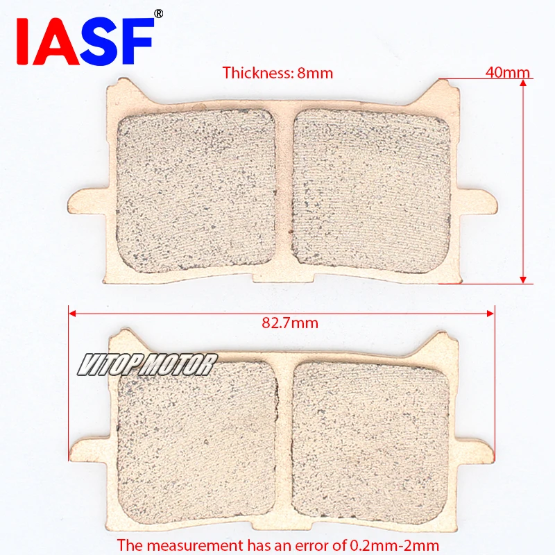 Fits for Honda ADV 750 X-ADV 2017-2023 CBR650R CB650R 2019-2023 FORZA 750 2021-2023 Motorcycle Front Brake Pads Copper Sintering