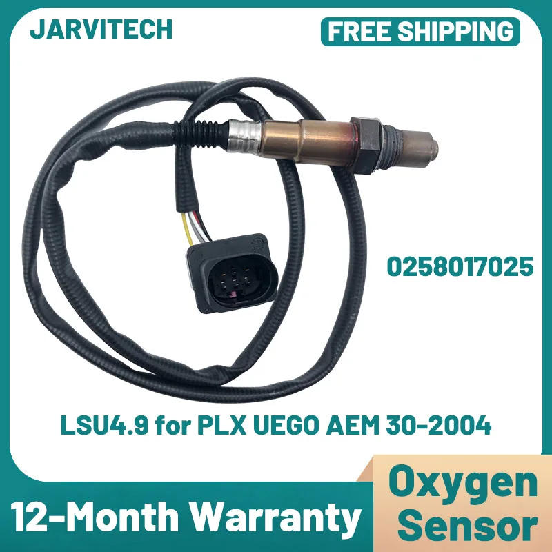 

0258017025 LSU 4.9 Lambda Wide Band O2 Oxygen Sensor Air Fuel Ratio Sensor for AEM 30-0300 30-4110 UEGO Toyota Chevrolet Ford