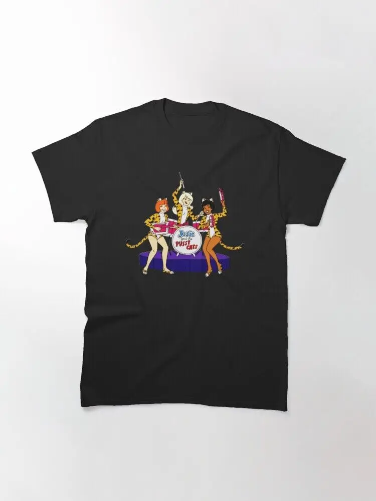 Josie and the Pussycats on Action Logo T Shirt S 3XL