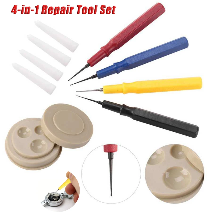 4-in-1 Set  Watch Lubricant Oiler Oil Pin Pen Watch Part Lubricating Applying Repair Maintenance Tool Lubricant Applicator