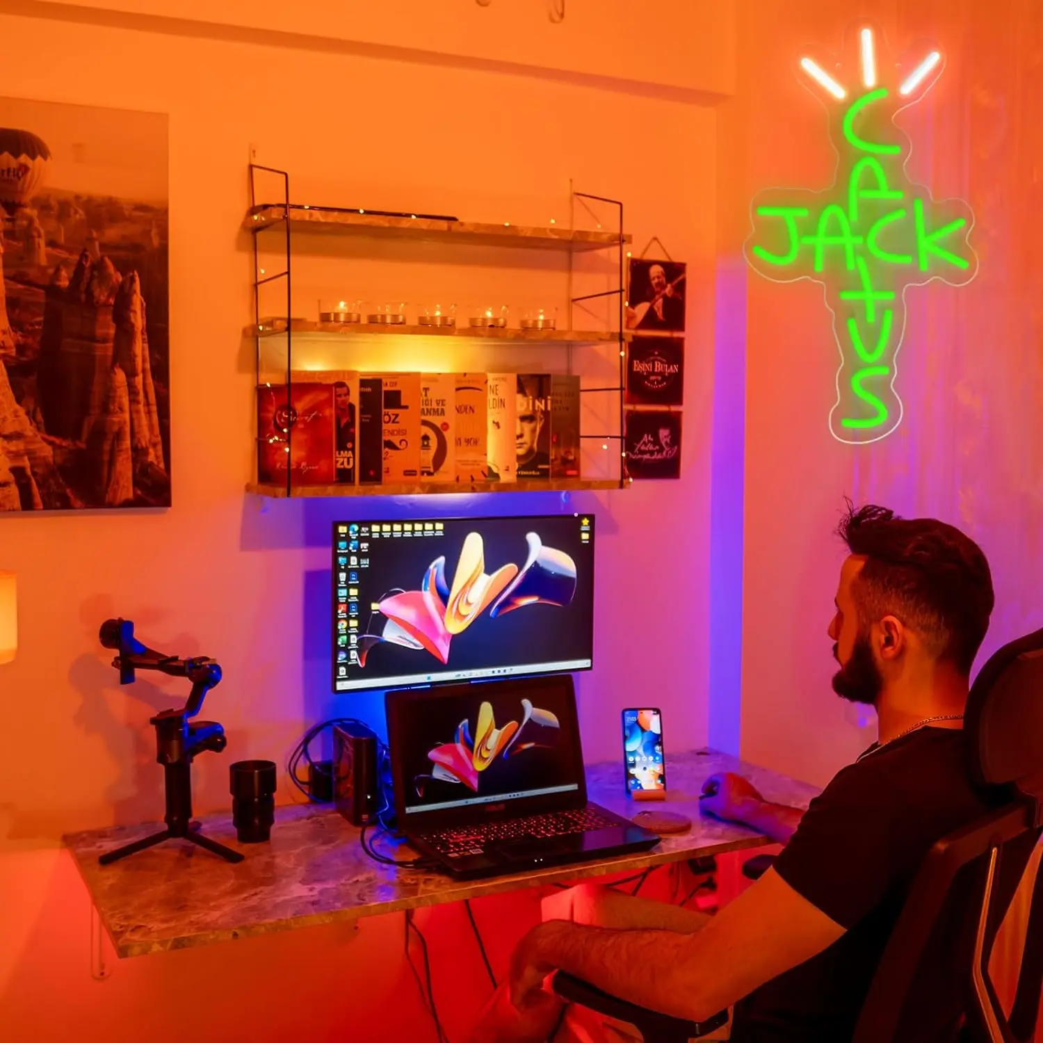 Cantum Jack-Enseigne au néon LED personnalisée, décoration murale d'art, lumières pour la maison, la salle de jeu, le bureau, le bar, la fête de Noël, le cadeau d'anniversaire