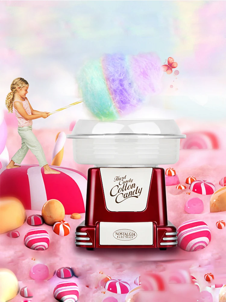 Mesin permen kapas hadiah kecil untuk anak-anak, hadiah ulang tahun untuk gadis berusia sepuluh tahun, hadiah kelulusan pusat perbelanjaan, hadiah Natal