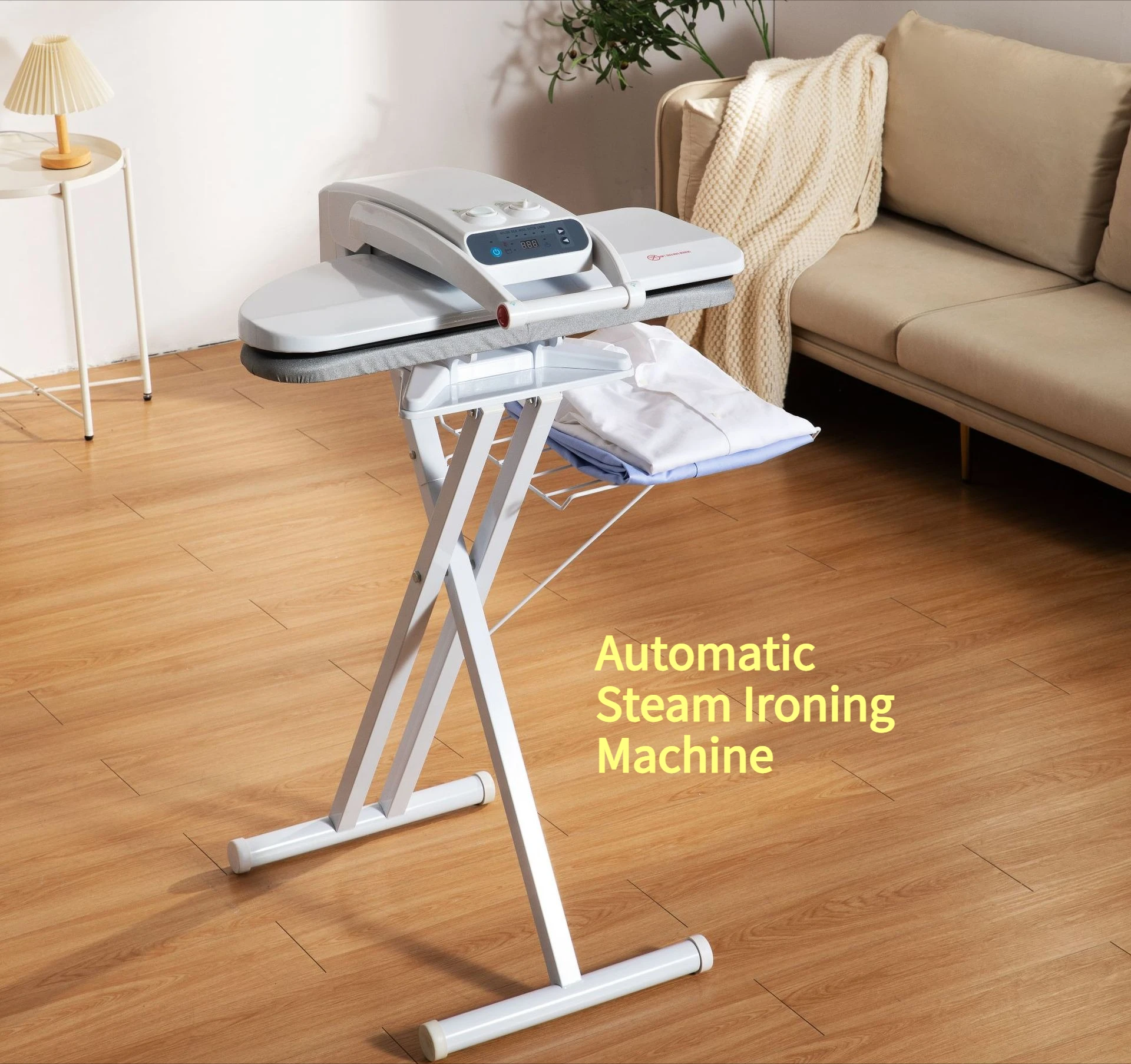 Professional Sturdy Efficient Portable Automatic Steam Ironing Press with Board for Home Laundry and Dry Cleaning Shop Tool