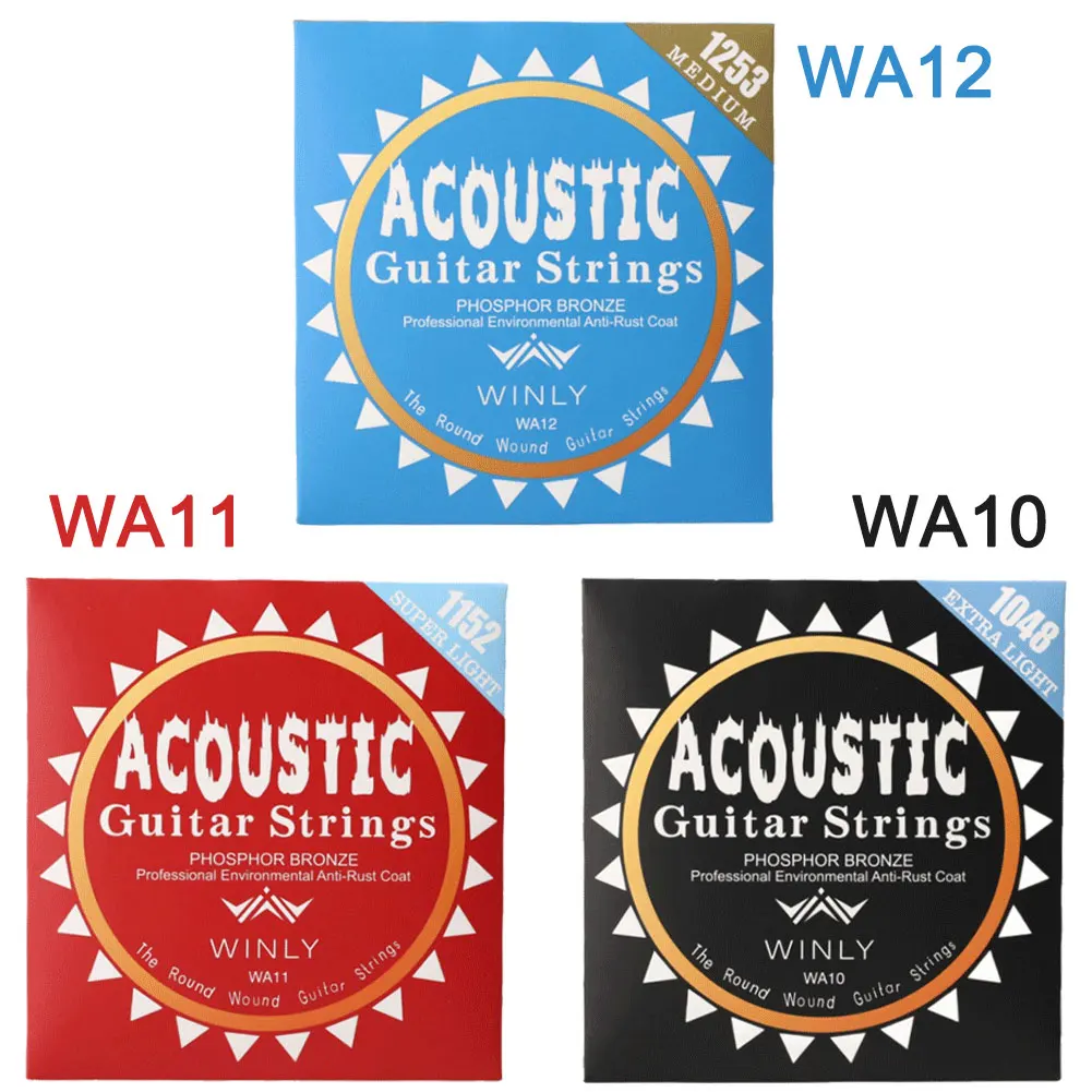 Acoustic Guitar Strings Steel Core Phosphor Bronze Strings Classical Guitar Strings for Guitar Professionals